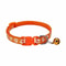 Adjustable Footprint Print Pet Collar Lightweight QuickRelease Safety Necklace With Crisp Bell 10