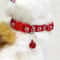 Adjustable Footprint Print Pet Collar Lightweight QuickRelease Safety Necklace With Crisp Bell 5