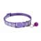 Adjustable Footprint Print Pet Collar Lightweight QuickRelease Safety Necklace With Crisp Bell 7
