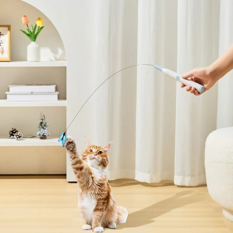 Electric Suction Cup Flattering Butterfly Automatic Steel Wire SelfEntertaining Toy 3