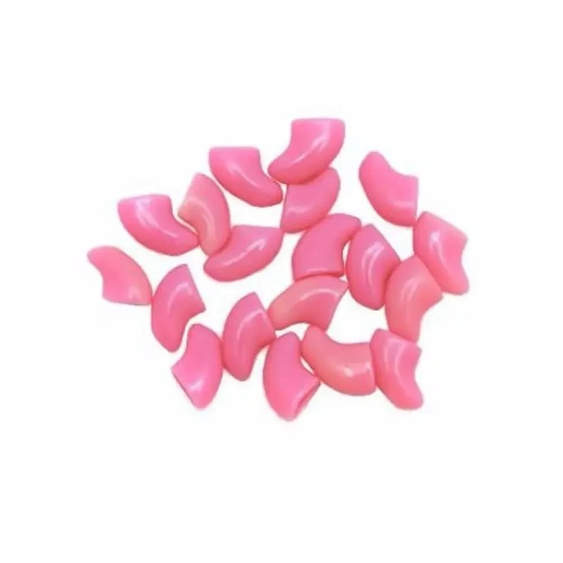 20Piece Soft Silicone Cat Nail Caps Safe AntiScratch Claw Covers With Adhesive Glue 13