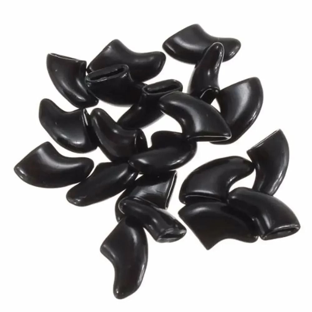 20Piece Soft Silicone Cat Nail Caps Safe AntiScratch Claw Covers With Adhesive Glue 3