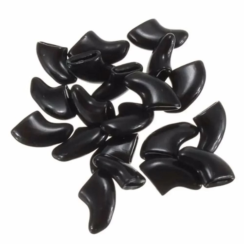20Piece Soft Silicone Cat Nail Caps Safe AntiScratch Claw Covers With Adhesive Glue 3