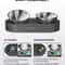 Adjustable Elevated Dual Pet Bowl Ergonomic 304 Stainless Steel Food Water Feeder 4