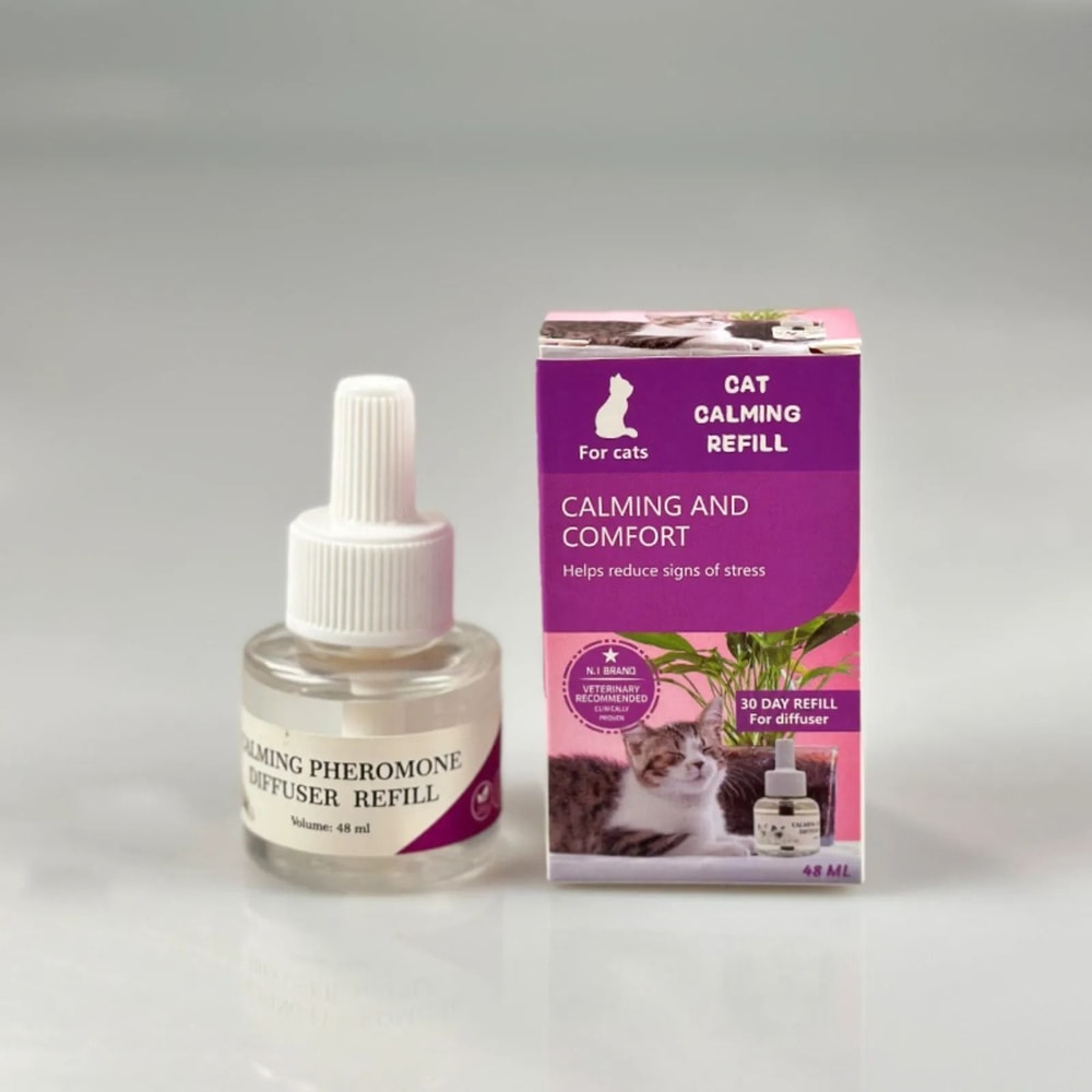 48ML Calming Pheromone Diffuser Kit LongLasting Electric Calming PlugIn Refill For Cat Stress Rel 3