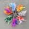 5Piece Natural Feather Teaser Replacements Colorful DIY Cat Wand Refill Attachments 0
