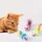5Piece Squeaky Rattle Mice Set Colorful Interactive Pounce Prey Cat Toys 0
