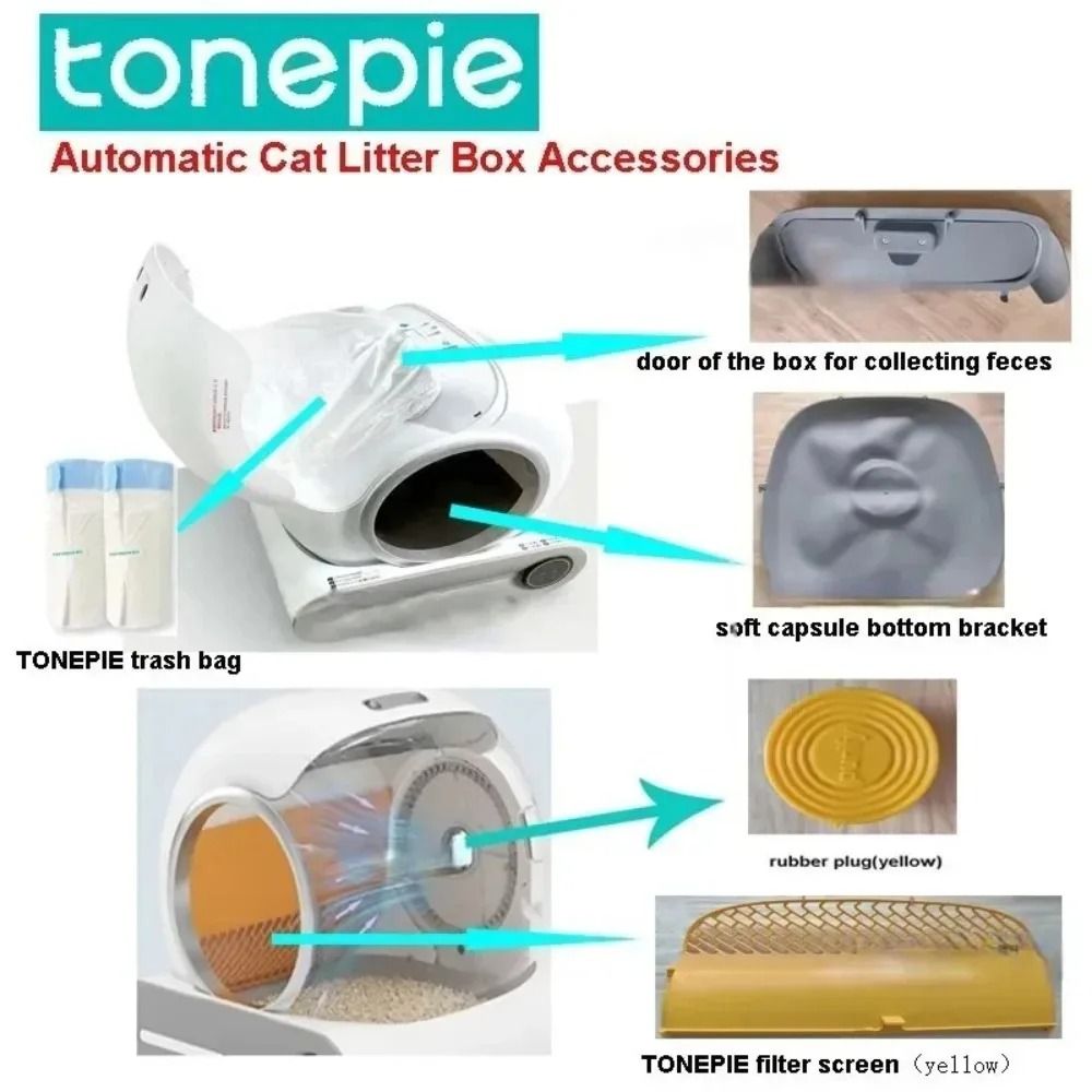 Silicone Smart Litter Box Mat Waterproof Litter Trapping Liner Drainage Seal Replacement Accessor 2