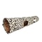 Collapsible Leopard Print Cat Tunnel 2Way Crinkly Interactive Play Tube For Kittens Rabbits 6