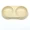 Wheat Straw EcoFriendly Pet Double Bowl DualUse Food Water Feeder For Cats Small Dogs 7