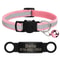 Customized Reflective Safety Cat Collar Personalized LaserEngraved ID Nameplate Bell 15