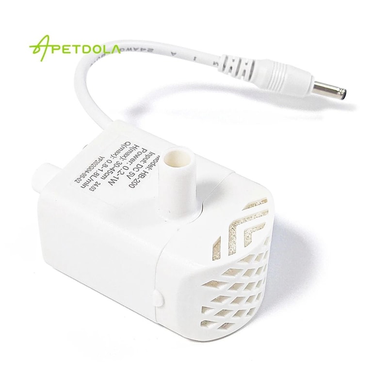 Fountain Replacement Water Pump UltraQuiet AntiDry Burning Submersible Motor For 4L Stainless Stee 2