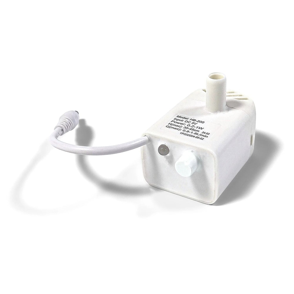 Fountain Replacement Water Pump UltraQuiet AntiDry Burning Submersible Motor For 4L Stainless Stee 4