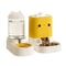 Cute CatShaped Automatic Pet Feeder Water Dispenser Large Capacity Gravity Feeding Station For Ca 0