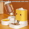 Cute CatShaped Automatic Pet Feeder Water Dispenser Large Capacity Gravity Feeding Station For Ca 3