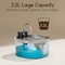 Wireless Smart Sensor Pet Water Fountain 32L108oz 304 Stainless Steel Cordless Hydration Hub With 2