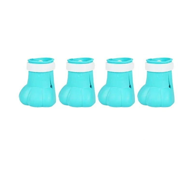 4Piece AntiScratch Silicone Cat Paw Boots With Adjustable Straps 9