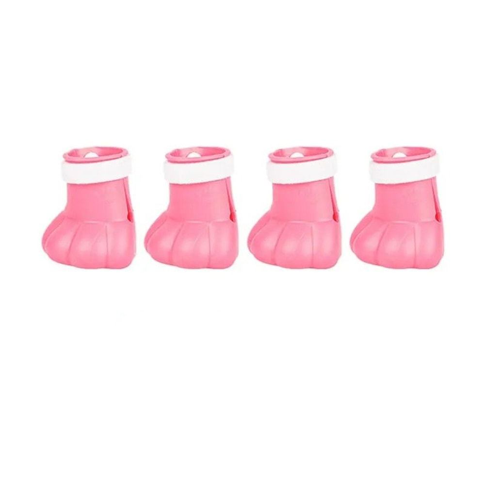 4Piece AntiScratch Silicone Cat Paw Boots With Adjustable Straps 7