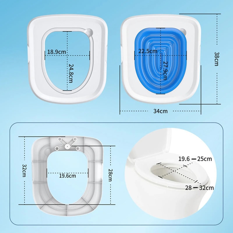 EcoFriendly Cat Toilet Training Transition System Reusable Universal Potty Trainer Seat For Feline 1