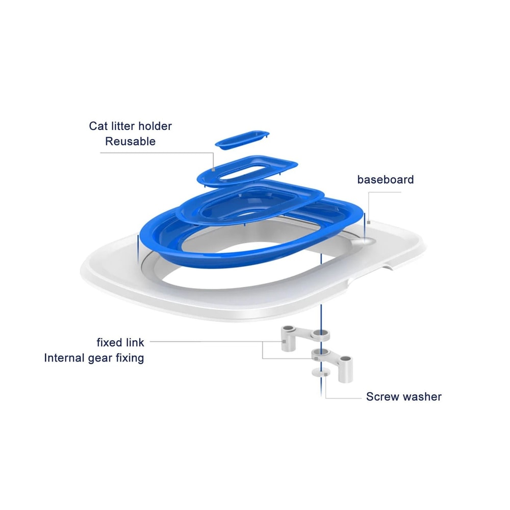EcoFriendly Cat Toilet Training Transition System Reusable Universal Potty Trainer Seat For Feline 4