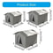 AllSeason Waterproof Outdoor Cat Shelter Insulated Thermal Stray Pet House With HeavyDuty Supporti 6