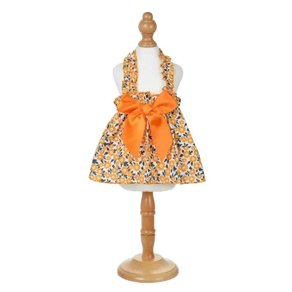 Romantic Floral Pet Summer Dress Charming Bowknot Party Outfit For Cats Small Dogs 9