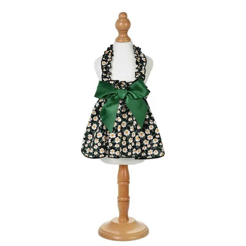 Romantic Floral Pet Summer Dress Charming Bowknot Party Outfit For Cats Small Dogs 10