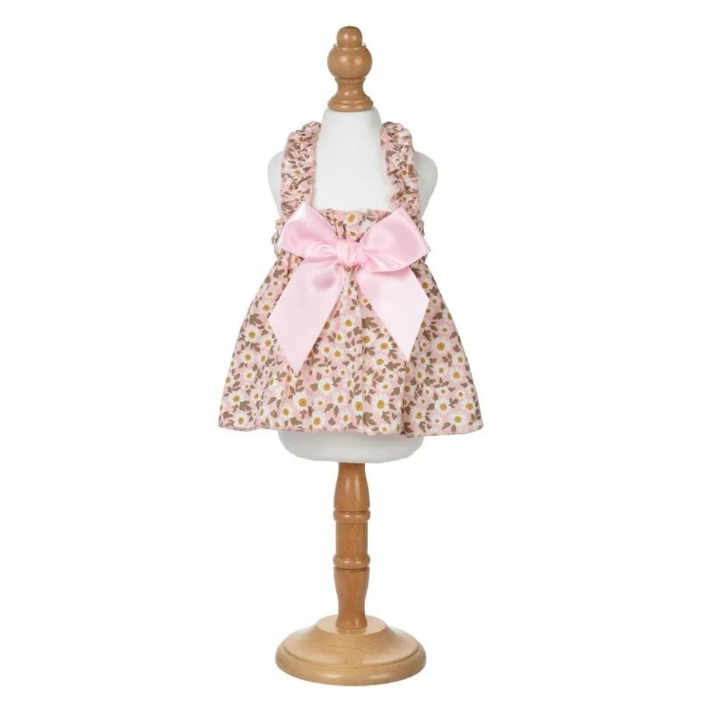 Romantic Floral Pet Summer Dress Charming Bowknot Party Outfit For Cats Small Dogs 8