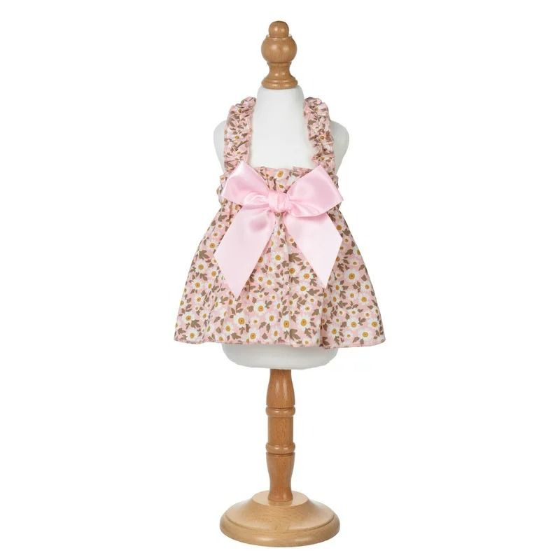 Romantic Floral Pet Summer Dress Charming Bowknot Party Outfit For Cats Small Dogs 8
