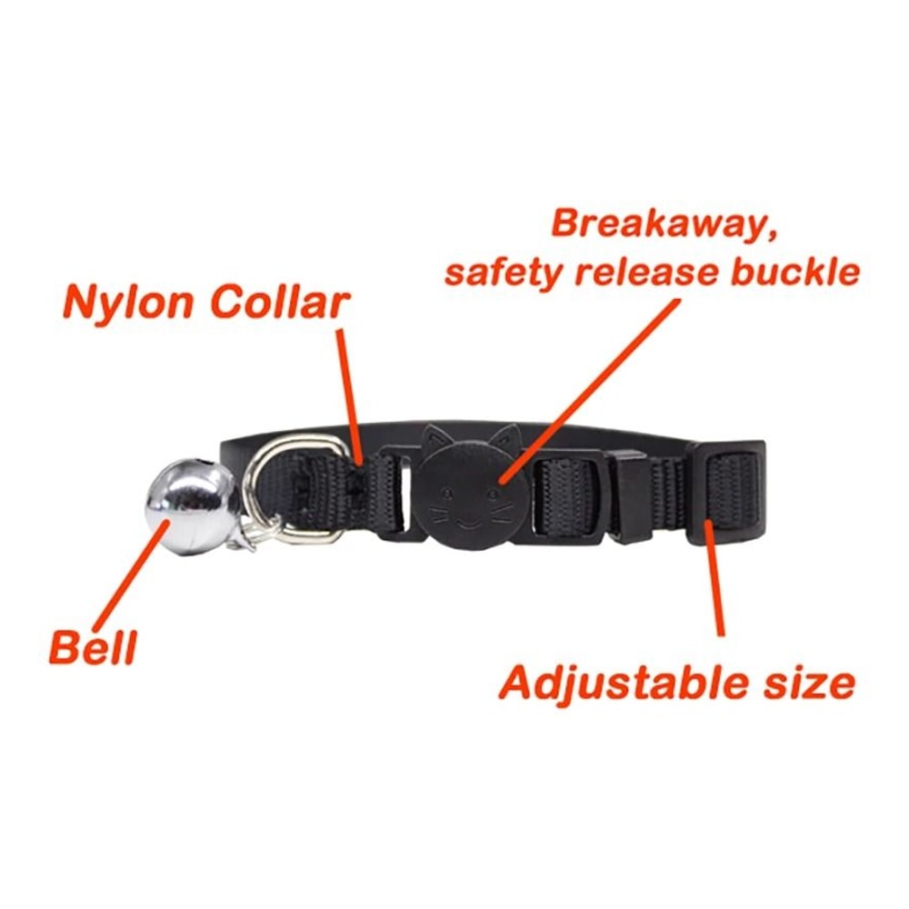 Customized Personalized ID Breakaway Cat Collar With LaserEngraved Safety Plate 4