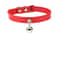 Colorful Adjustable Leather Pet Collar With Metallic Safety Bell 9