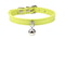 Colorful Adjustable Leather Pet Collar With Metallic Safety Bell 10