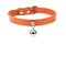 Colorful Adjustable Leather Pet Collar With Metallic Safety Bell 12