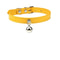 Colorful Adjustable Leather Pet Collar With Metallic Safety Bell 13