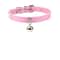 Colorful Adjustable Leather Pet Collar With Metallic Safety Bell 15