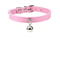 Colorful Adjustable Leather Pet Collar With Metallic Safety Bell 15