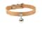 Colorful Adjustable Leather Pet Collar With Metallic Safety Bell 18