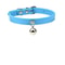 Colorful Adjustable Leather Pet Collar With Metallic Safety Bell 19