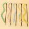 Interactive LongHandle Cat Teaser Wand With Ribbon Tassels And Sounding Bell 1