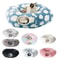 Plush Donut Cat Tunnel Bed Round Convertible Play Labyrinth With Hanging Toy Balls Washable Peeka 1