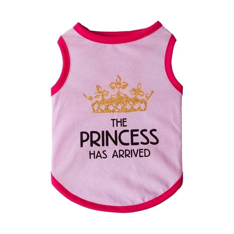 Charming Princess Print Summer Cotton Pet Vest Soft Sleeveless TShirt For Sphynx Cats And Small Do 9