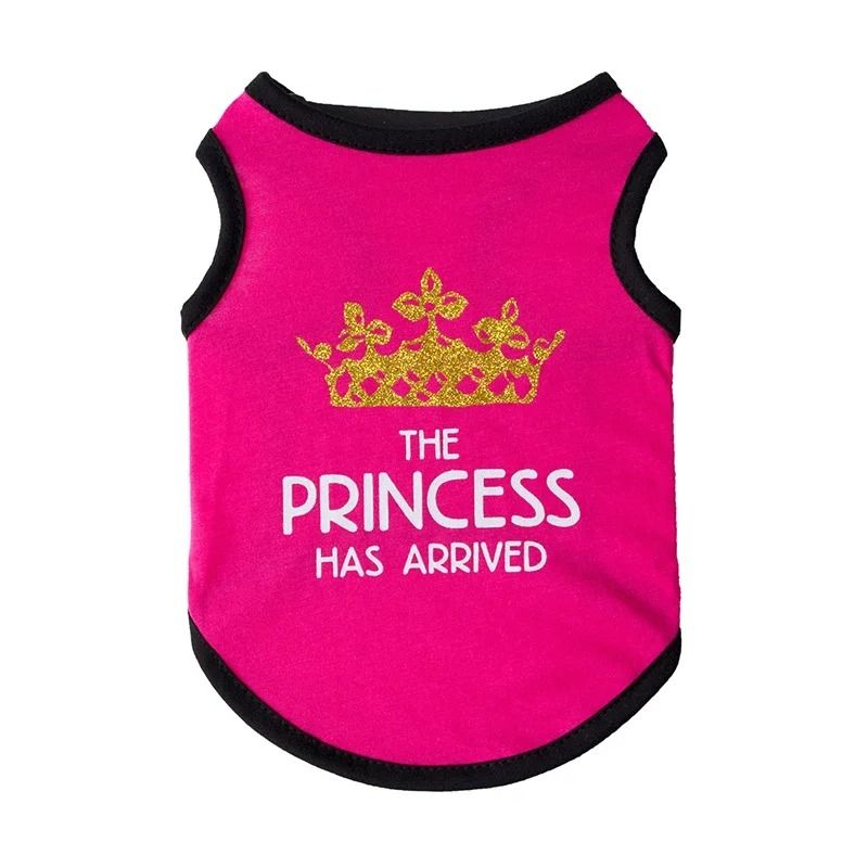 Charming Princess Print Summer Cotton Pet Vest Soft Sleeveless TShirt For Sphynx Cats And Small Do 8