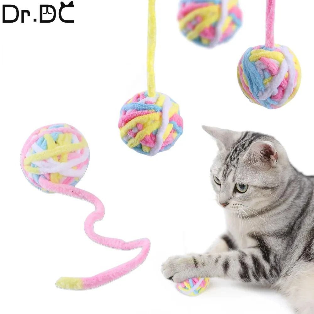 SelfEntertaining Wool Cat Toy Balls 2