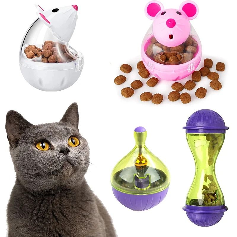 Interactive Mouse Tumbler Treat Dispenser Toy 0