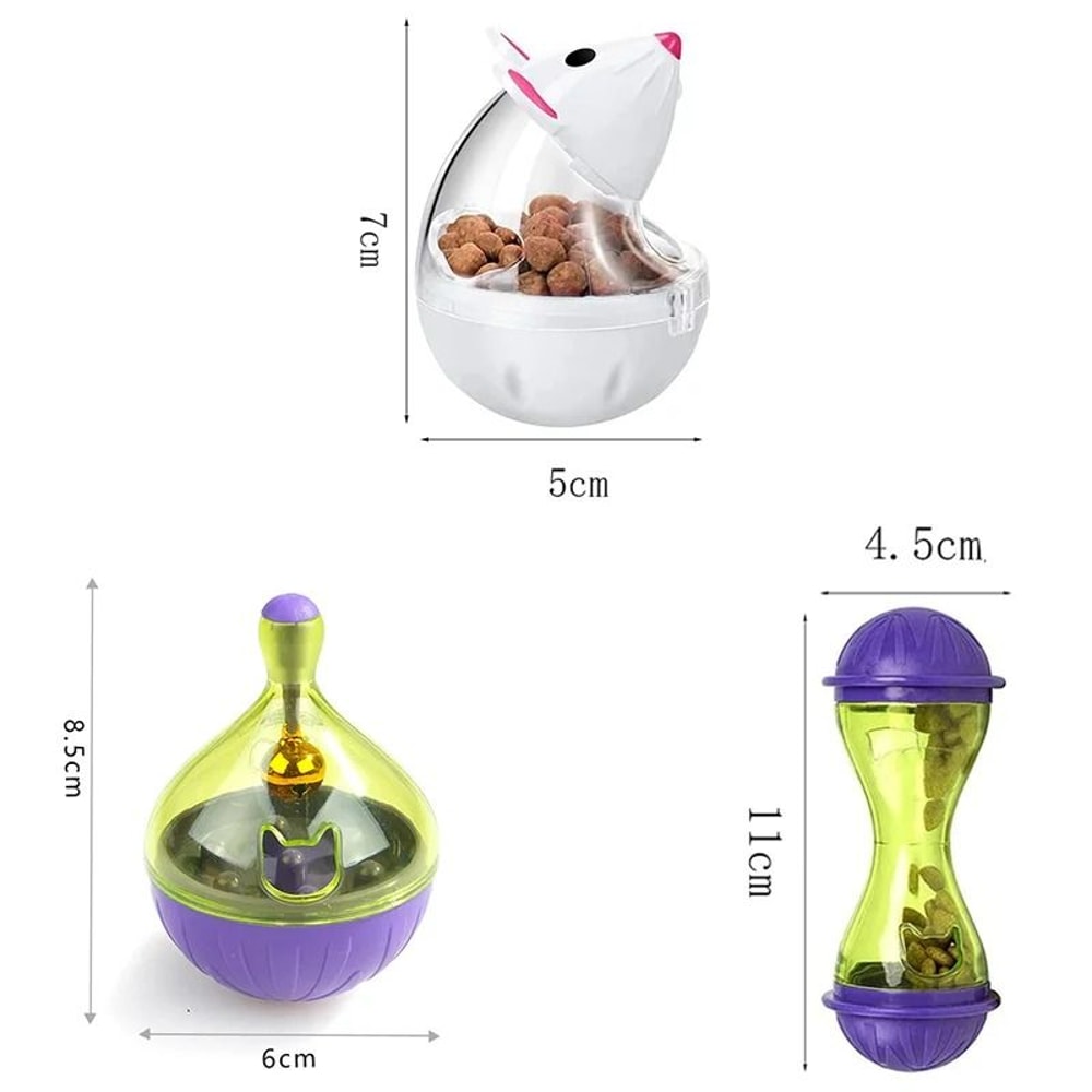 Interactive Mouse Tumbler Treat Dispenser Toy 1