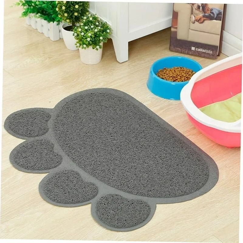 NonSlip PawPrint PVC Cat Litter Trapping Mat 2