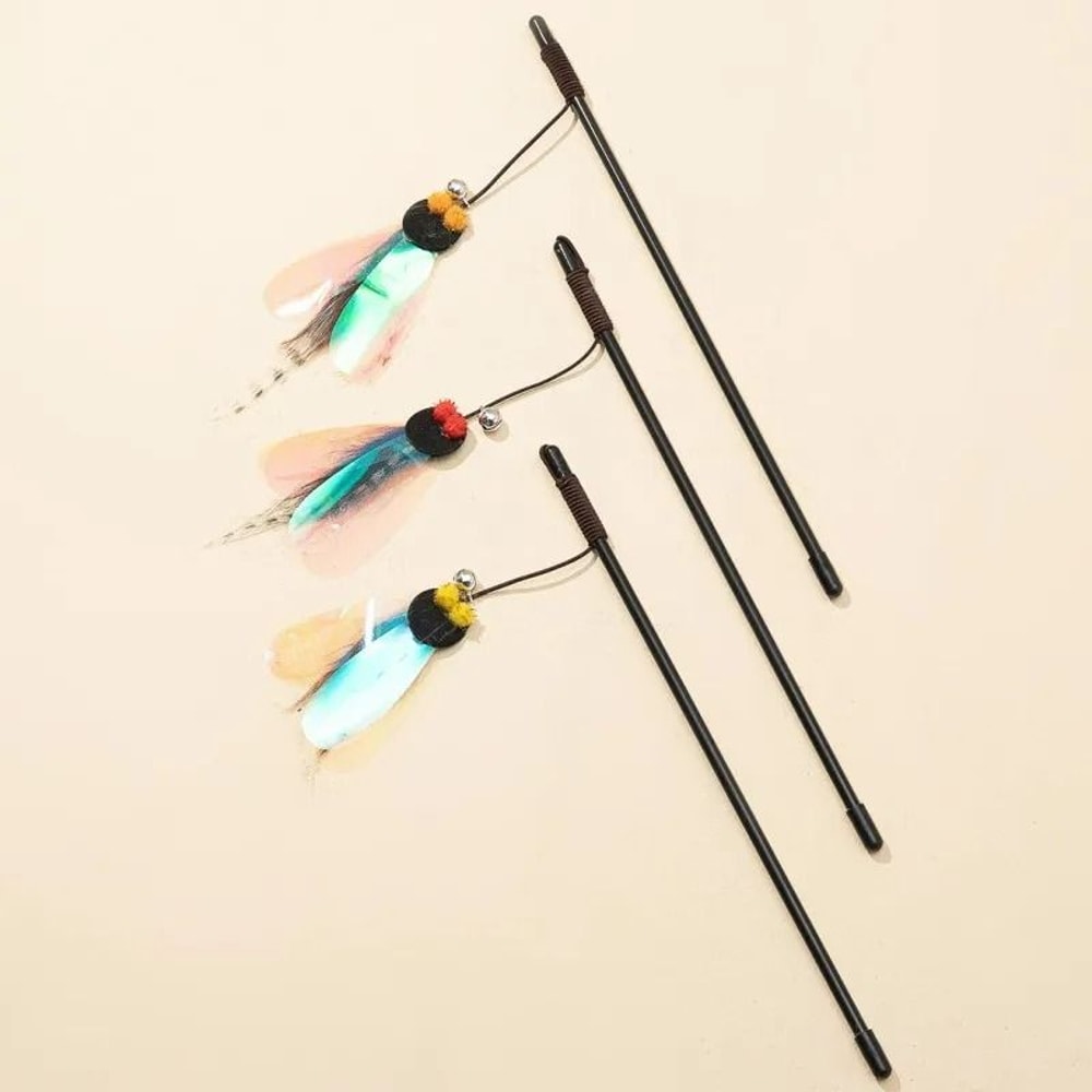 Interactive Butterfly And Feather Cat Teaser Wand 1