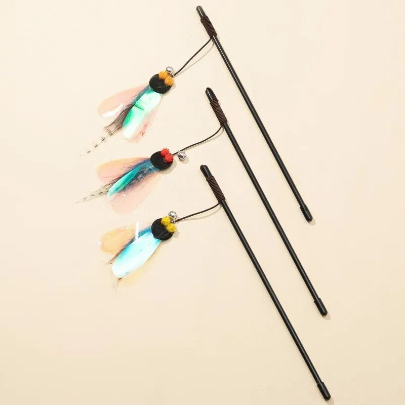 Interactive Butterfly And Feather Cat Teaser Wand 1