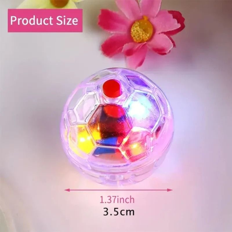 MotionActivated LED Flash Cat Toy Balls Pack Of 3 3