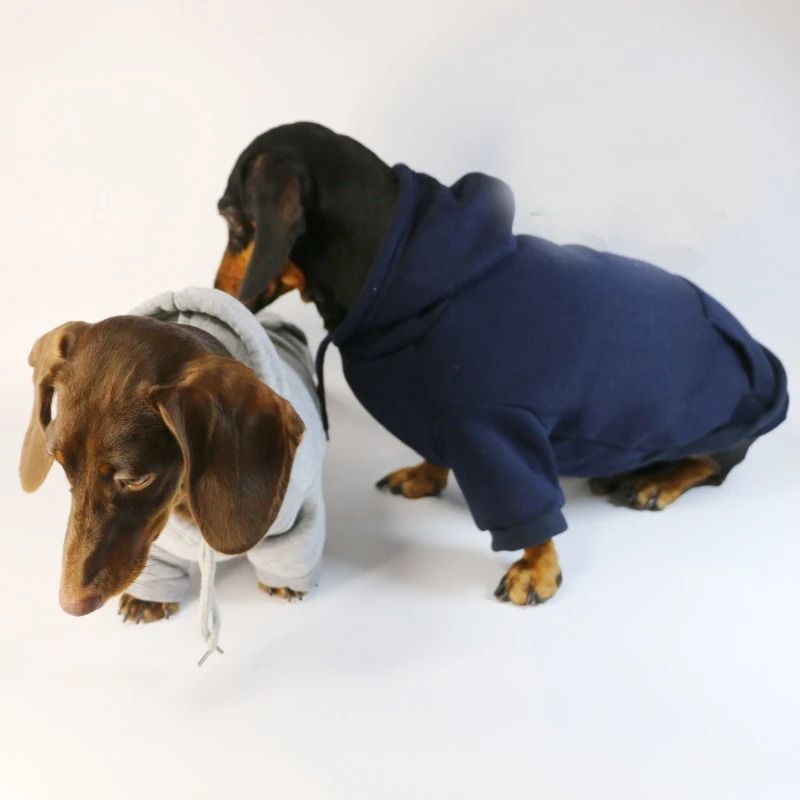 Cozy Dachshund Small Dog Fleece Pullover Sausage Hoodie 3